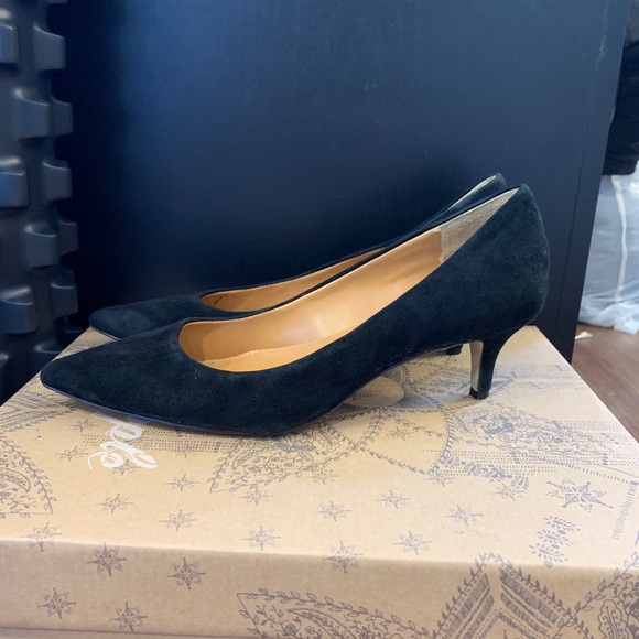 J. Crew Shoes - J Crew Black Suede Heels